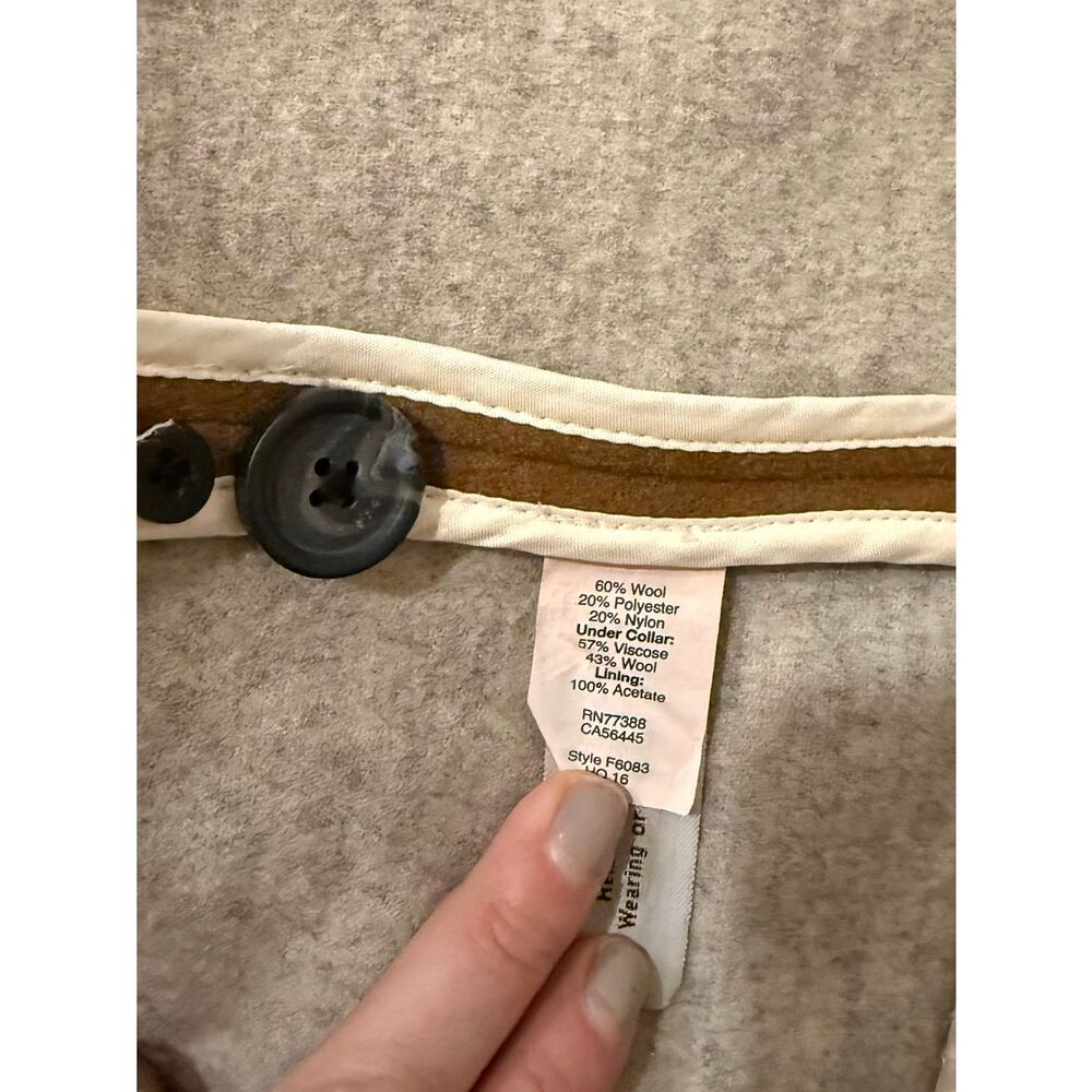 Madewell camel cocoon wool blend longline peacoat… - image 4